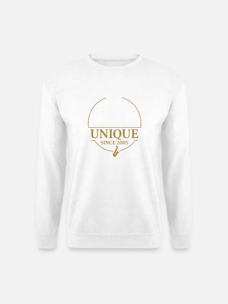 Unique Since 2005 – Gentleman Jahrgangsdesign - Unisex Pullover - Weiß
