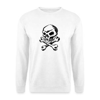 Crâne - Sweat-shirt Unisexe - blanc - Devant