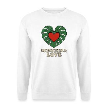 Monstera Love - Unisex Sweatshirt - white - Front