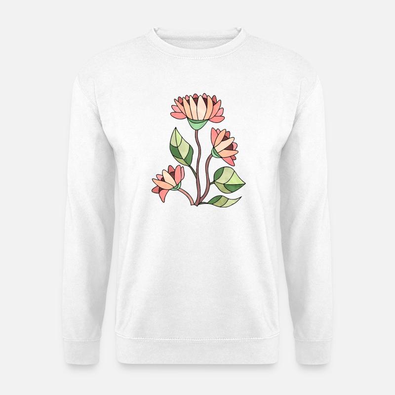 Blumen - Unisex Pullover - Weiß