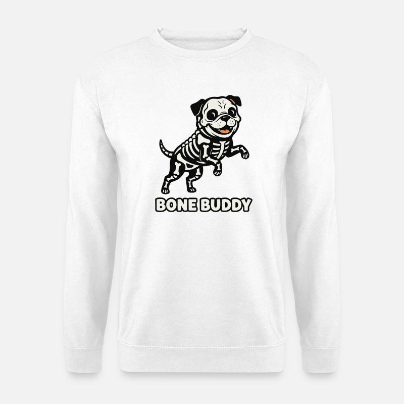 Bone Buddy Dog - Unisex Sweatshirt - white