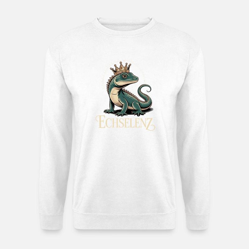 Lizard Funny Lizard - Unisex Sweatshirt - white