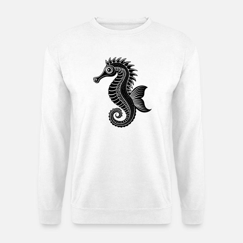 Seepferdchen - Unisex Pullover - Weiß