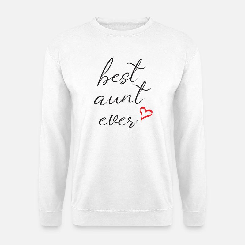 Die beste Tante aller Zeiten - Unisex Pullover - Weiß