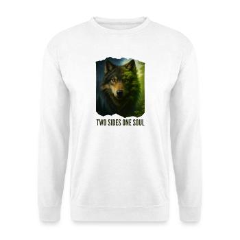 The Two Faces of the Wolf - Unisex Sweatshirt - white - Front