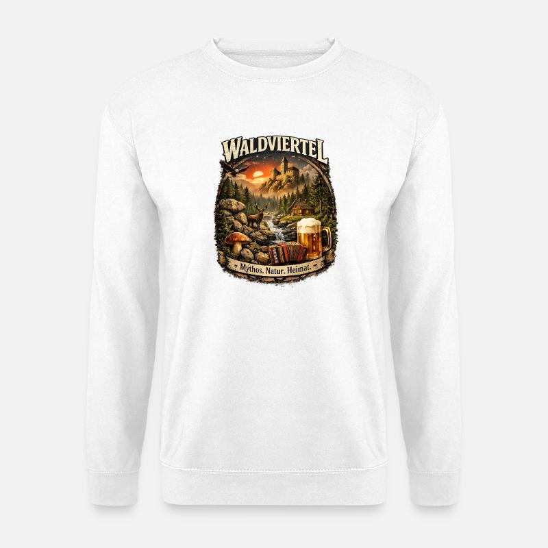 Waldviertel Naturmythos - Unisex Pullover - Weiß