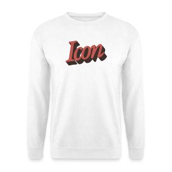 Retro Icon Script in Autumn Orange - Unisex Sweatshirt - white - Front