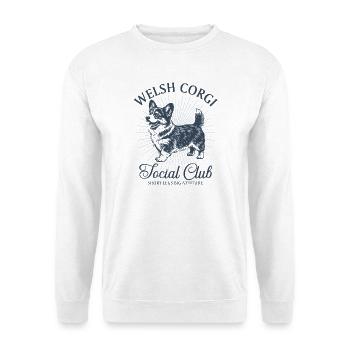 Corgi Welsh Corgi Social Club Corgi Lover - Unisex Sweatshirt - white - Front