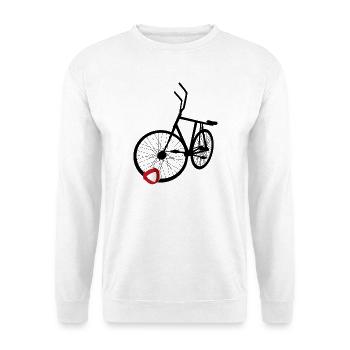 Radball, Cycleball, Hallenradsport - Unisex Pullover - Weiß - Vorne