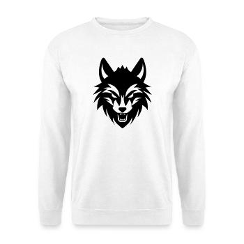 Wolf - Unisex Pullover - Weiß - Vorne