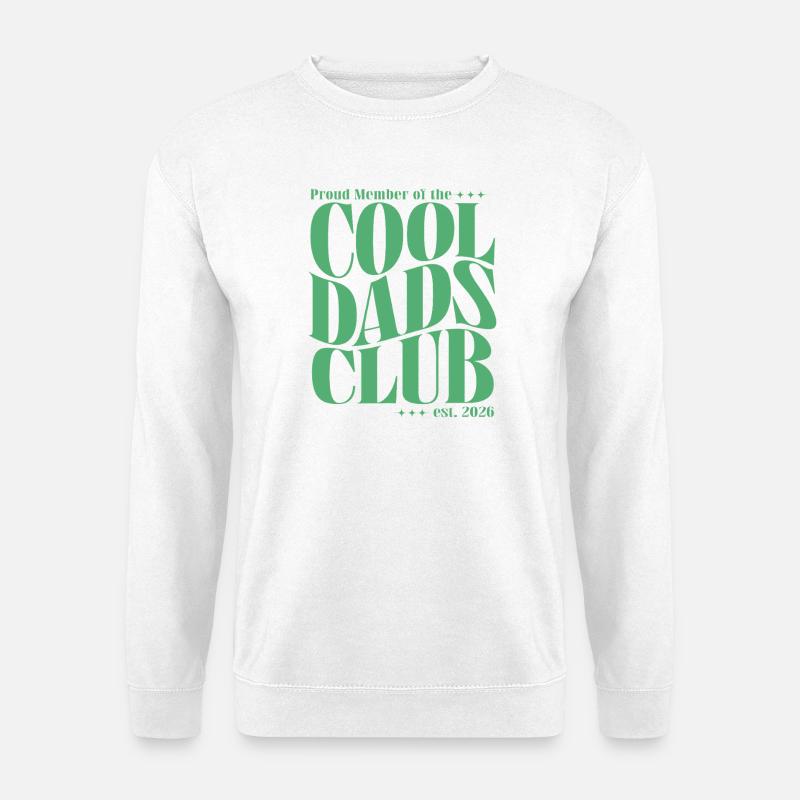 Cool Dads Club - Dad-to-be 2026 Gift - Unisex Sweatshirt - white