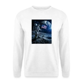 astronaute - Sweat-shirt Unisexe - blanc - Devant