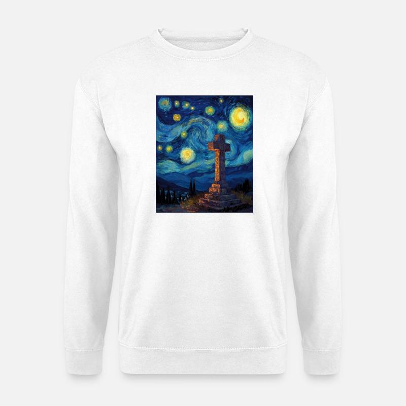 cross - Unisex Sweatshirt - white