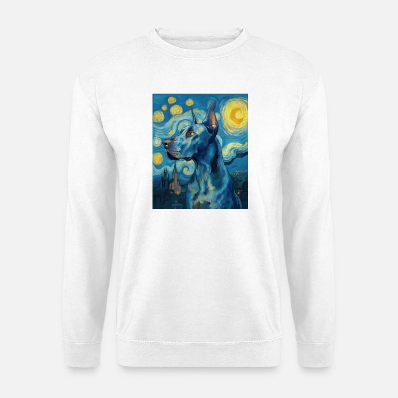 Deutsche Dogge - Unisex Pullover - Weiß