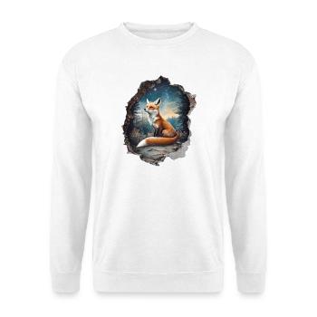 Fox Star Forest - Unisex Sweatshirt - white - Front