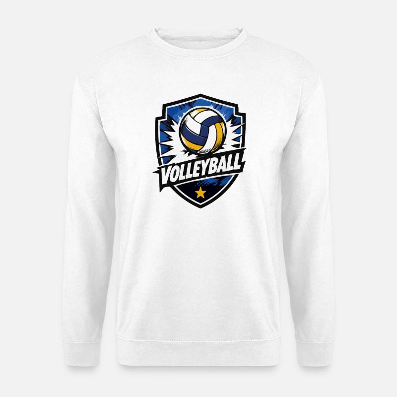 Volleyball Shield Dynamik - Unisex Pullover - Weiß