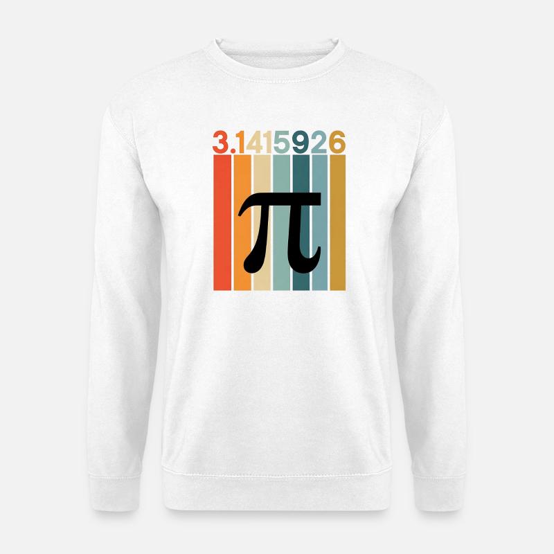 Pi Day Math Numbers - Unisex Pullover - Weiß
