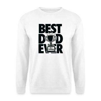Best Dad Ever Trophy Champion - Unisex Pullover - Weiß - Vorne