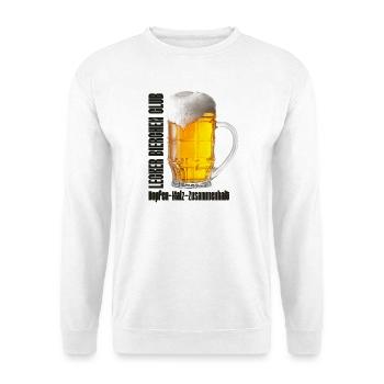 Lecker Bierchen Club Bier Bierglas  - Unisex Pullover - Weiß - Vorne