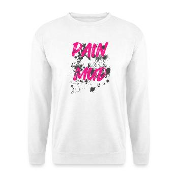 Mud forever Schlammlauf Mud Run Muddy Race - Unisex Pullover - Weiß - Vorne - Alina (178cm) & Michal (187cm)