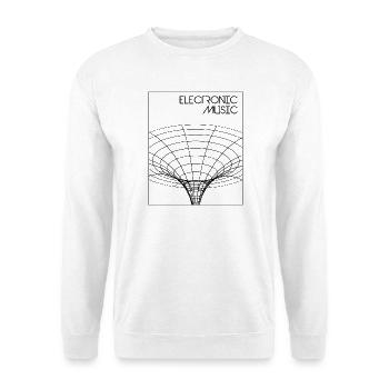 Elektronisches Musikplakat - Unisex Pullover - Weiß - Vorne - Alina (178cm) & Michal (187cm)