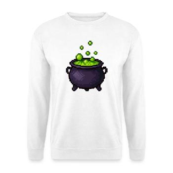 hexenkessel - Unisex Pullover - Weiß - Vorne - Alina (178cm) & Michal (187cm)