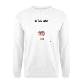 Abteilung des Überdenkens - Unisex Pullover - Weiß - Vorne - Alina (178cm) & Michal (187cm)