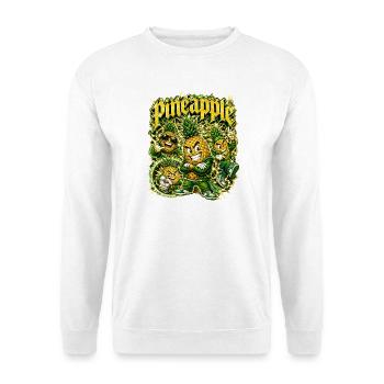 Ananas - Unisex Pullover - Weiß - Vorne - Alina (178cm) & Michal (187cm)