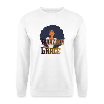 Amazing Grace - Unisex Pullover - Weiß - Vorne - Alina (178cm) & Michal (187cm)