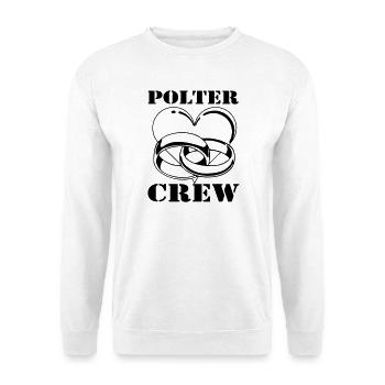 Junggesellenabschied , JGA Polter Crew (25) - Unisex Pullover - Weiß - Vorne