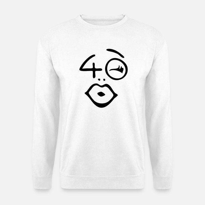 Wow, enfin 40 ans! - Sweat-shirt Unisexe - blanc