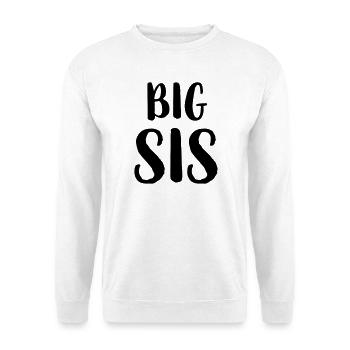 big sis Schwester Geschwister Familie Geschenk - Unisex Pullover - Weiß - Vorne