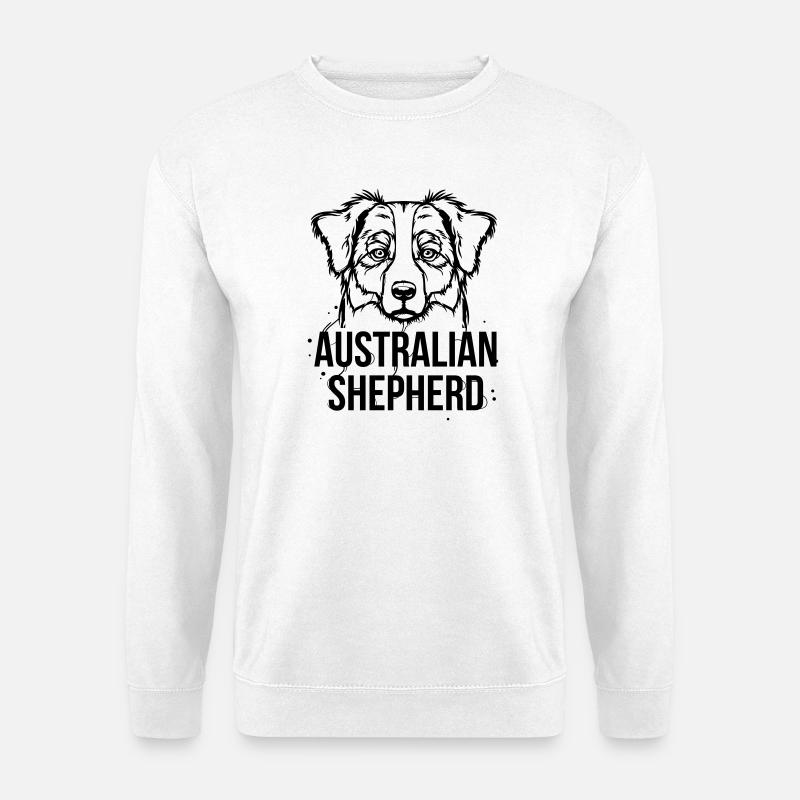 Australian Shepherd - Sweat-shirt Unisexe - blanc
