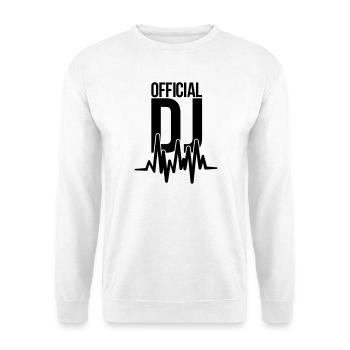 dj - Sweat-shirt Unisexe - blanc - Devant