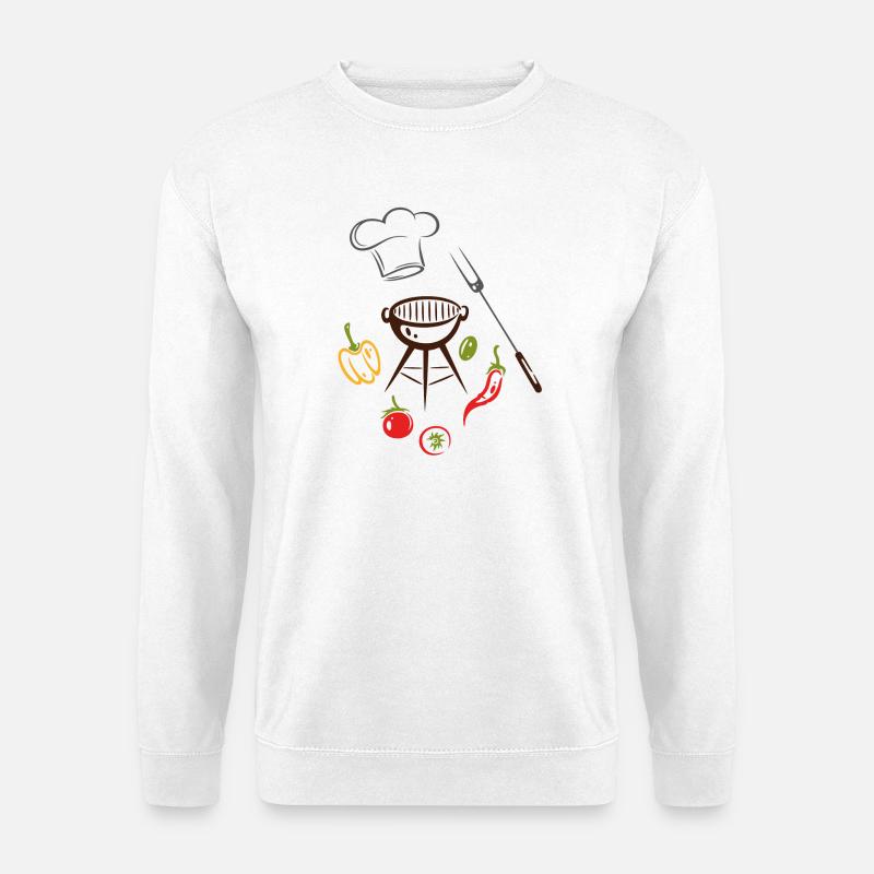 Grill Master Grill Grill Chef's Hat - Unisex Sweatshirt - white