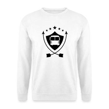 Bus / Busfahrer / Arbeit / Job - Unisex Pullover - Weiß - Vorne