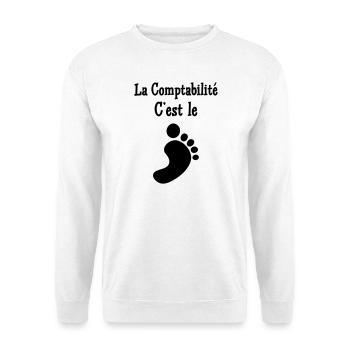 comptable / comptabilité / argent / Finance / Euro - Sweat-shirt Unisexe - blanc - Devant