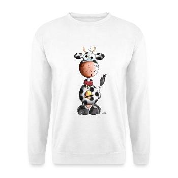 Muh macht die Kuh - Unisex Pullover - Weiß - Vorne