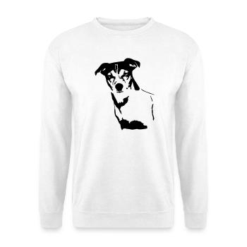 Jack Russell Terrier head - Unisex Sweatshirt - white - Front