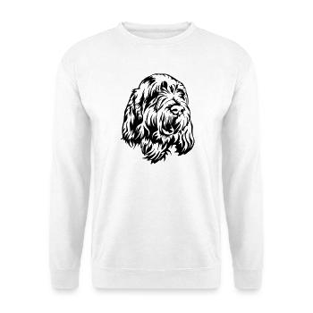 Spinone Italiano Tête - Sweat-shirt Unisexe - blanc - Devant