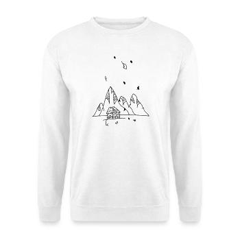 mountain - Unisex Sweatshirt - white - Front