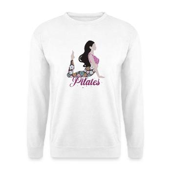 Pilates - Sweat-shirt Unisexe - blanc - Devant