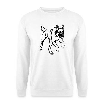 Malinois - Sweat-shirt Unisexe - blanc - Devant