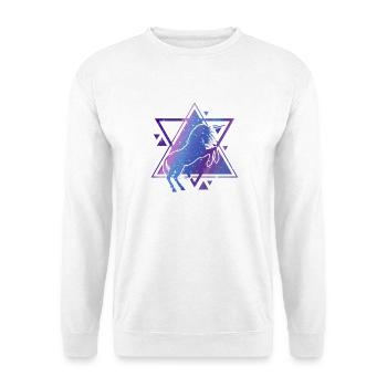 Licorne - Sweat-shirt Unisexe - blanc - Devant
