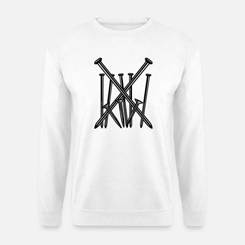Nägel - Unisex Pullover - Weiß