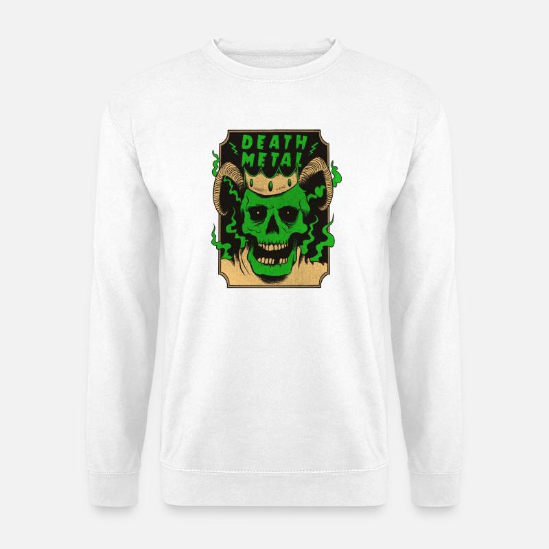 Death Metal Design - Unisex Pullover - Weiß