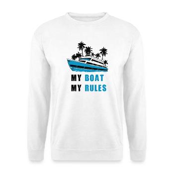 Mein Boot meine Regeln - Unisex Pullover - Weiß - Vorne
