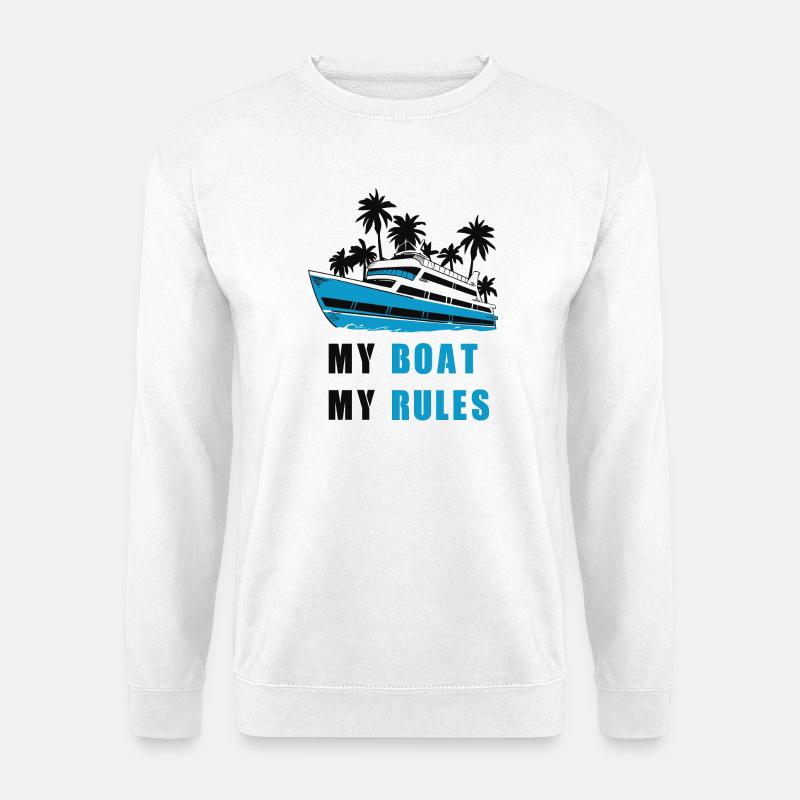 Mein Boot meine Regeln - Unisex Pullover - Weiß