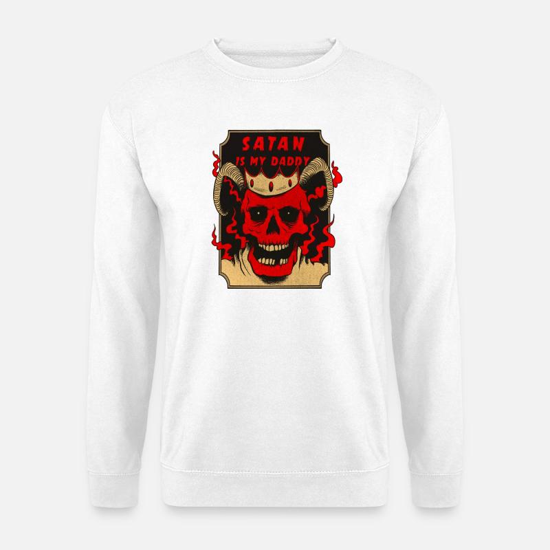 Satan ist mein Vater - Unisex Pullover - Weiß