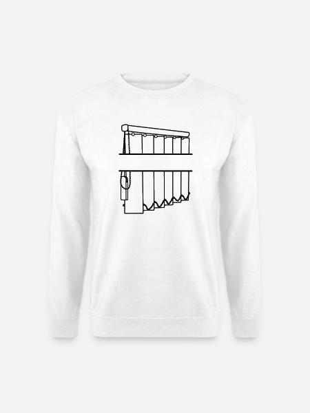 Slats transparent window coverings - Unisex Sweatshirt - white